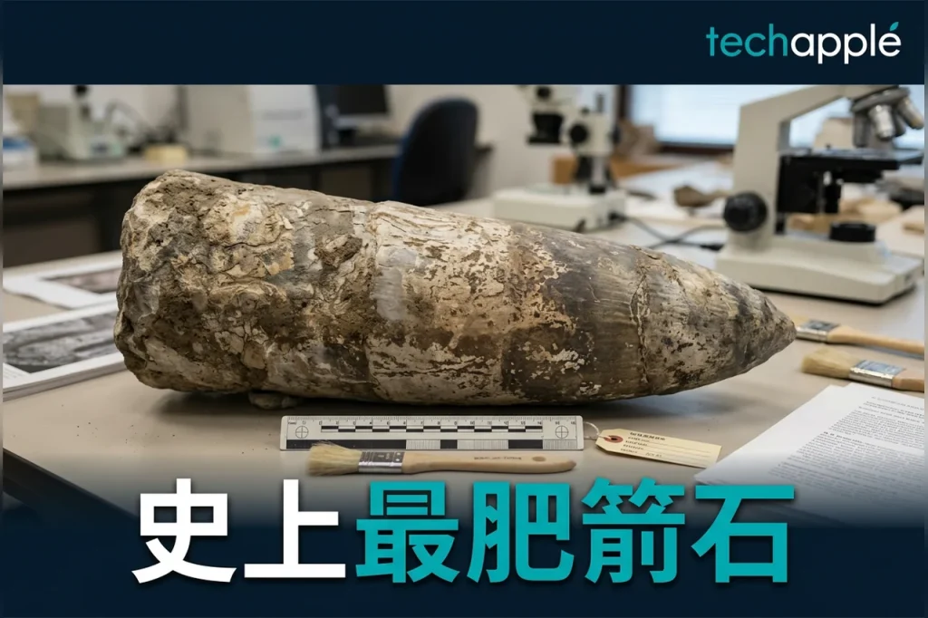 懷俄明出土史上最肥箭石 1.6 億年桶狀怪魷 1